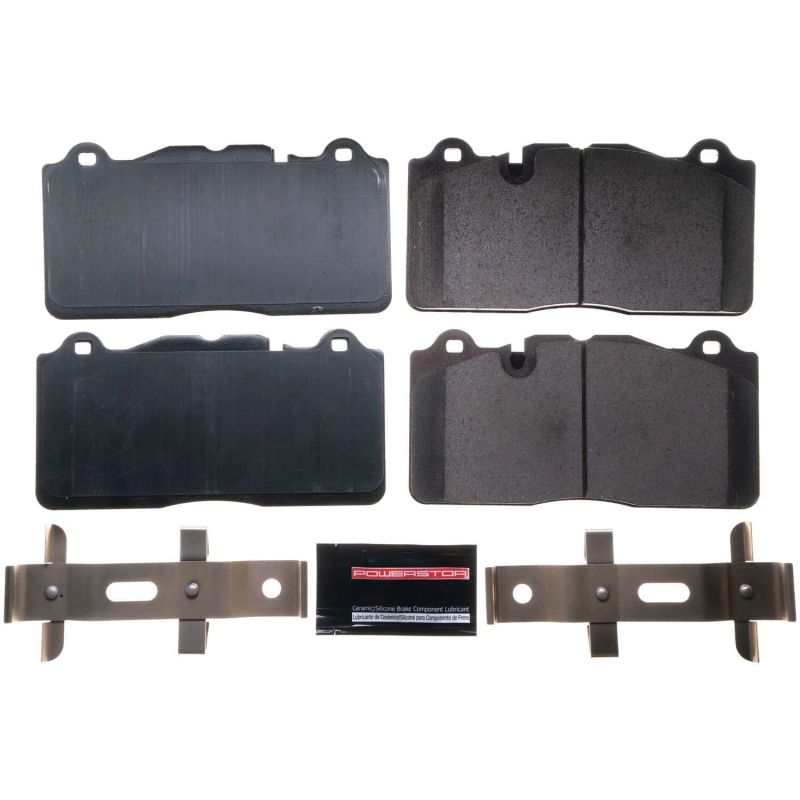 Power Stop 14-15 Chevrolet Camaro Front Z17 Evo Ceramic Brake Pad w/Hardware Main image