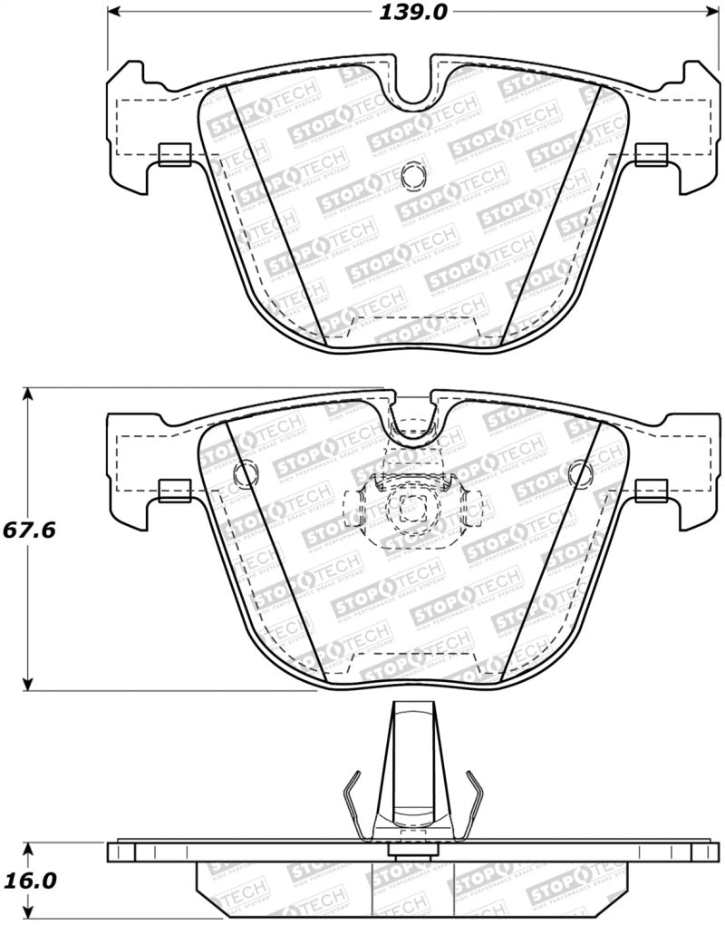 StopTech Street Brake Pads (view 2)