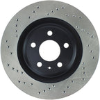 StopTech 12 Audi S4 Rear Right Drilled Rotor (view 2)