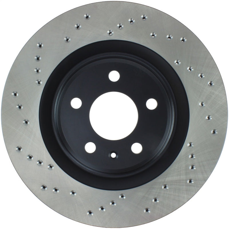 StopTech 12 Audi S4 Rear Right Drilled Rotor (view 2)