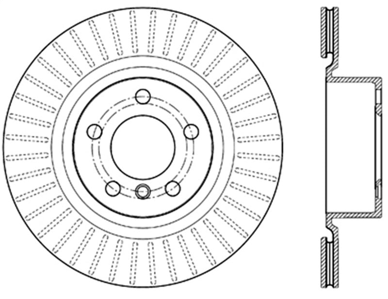 StopTech Slotted & Drilled Sport Brake Rotor (view 2)
