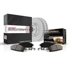 Power Stop 2021 Chevrolet Camaro Front Z17 Evolution Coated Brake Kit