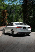 MBRP 18-21 Audi S5 Coupe/S4 Sedan T304 SS 2.5in Cat-Back Quad Rear Exit Exhaust - Carbon Fiber Tips (view 4)