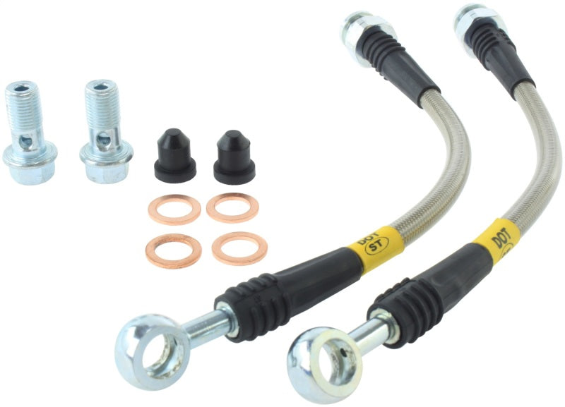 StopTech 98-02 Chevy Camaro Stainless Steel Rear Brake Lines Main image
