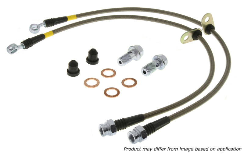 StopTech 98-06 Golf 1.8 Turbo/VR6/20th Ann Rear Stainless Steel Brake Line Kit (does not replace all Main image