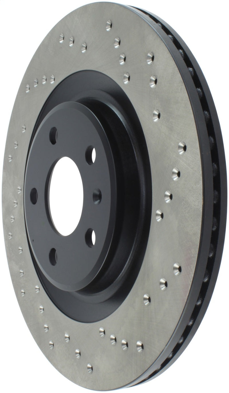 StopTech 12 Audi S4 Rear Left Drilled Rotor (view 7)
