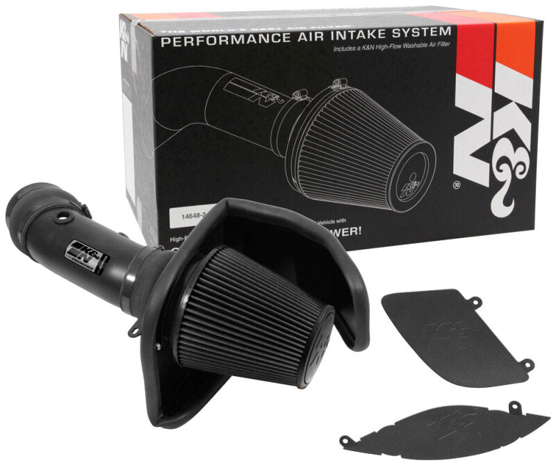 K&N 17-23 Dodge Charger/Challenger Hellcat SC 6.2L V8 DRYFLOW Performance Air Intake System (view 8)