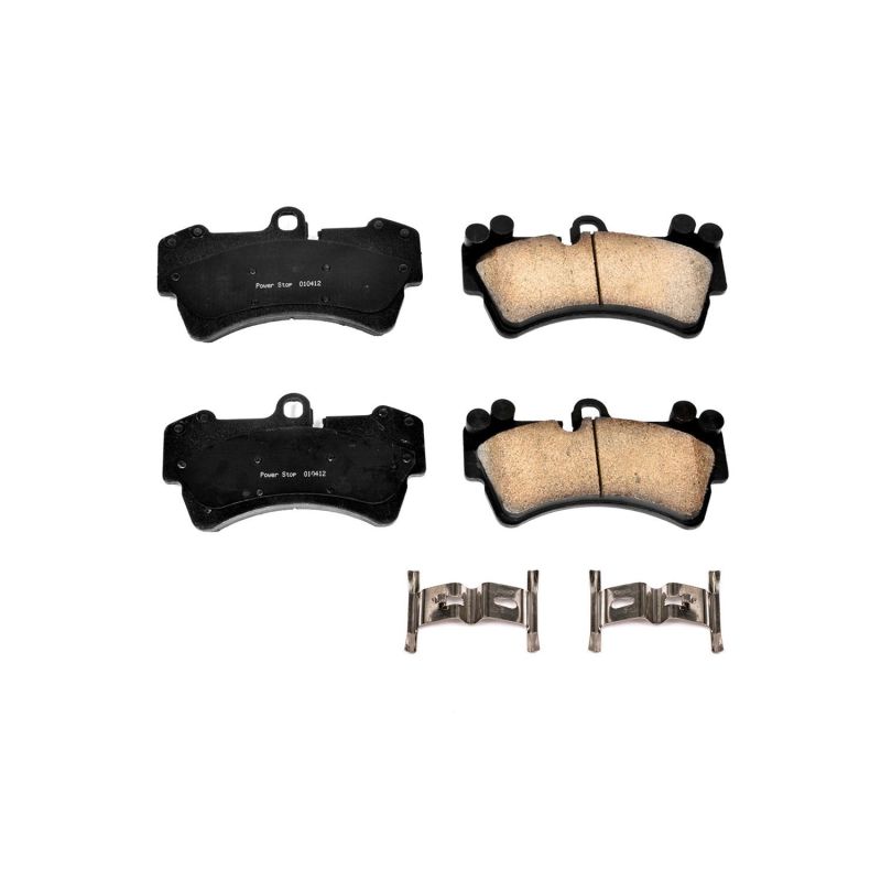 Power Stop 07-15 Audi Q7 Front Z17 Evolution Ceramic Brake Pads w/Hardware Main image