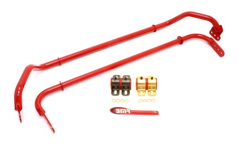 BMR 10-11 5th Gen Camaro Front & Rear Sway Bar Kit w/ Bushings - Red Main image