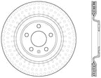 StopTech 12 Audi S4 Rear Right Drilled Rotor (view 3)