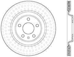 StopTech 12 Audi S4 Rear Right Drilled Rotor