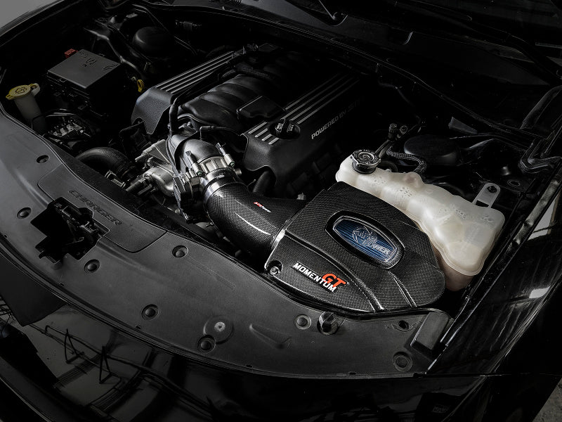 aFe Momentum Black Series Carbon Fiber Pro 5R Air Intake System 11-19 Dodge Charger SRT8 6.4L (view 2)