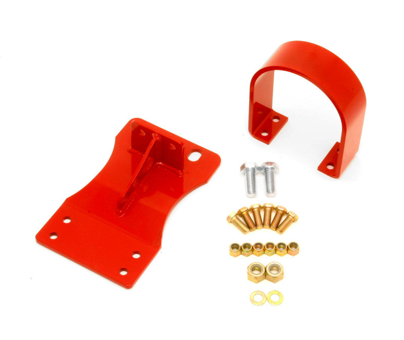 BMR 10-15 5th Gen Camaro V8 Auto Front Driveshaft Safety Loop - Red Main image