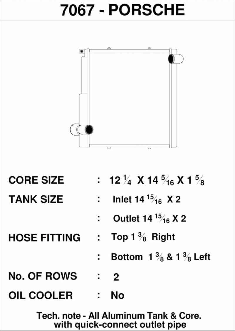 CSF Porsche 911 Carrera (991.1) / Porsche Boxster (981) / Porsche GT4 (991) - Right Side Radiator (view 4)