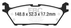 EBC 15+ Ford F150 2.7 Twin Turbo (2WD) Electric PB Extra Duty Rear Brake Pads (view 2)