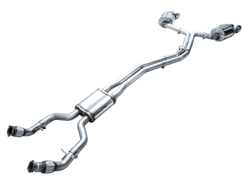 AWE Tuning 19-23 Audi C8 S6/S7 2.9T V6 AWD Touring Edition Exhaust - Chrome Silver Tips (view 21)