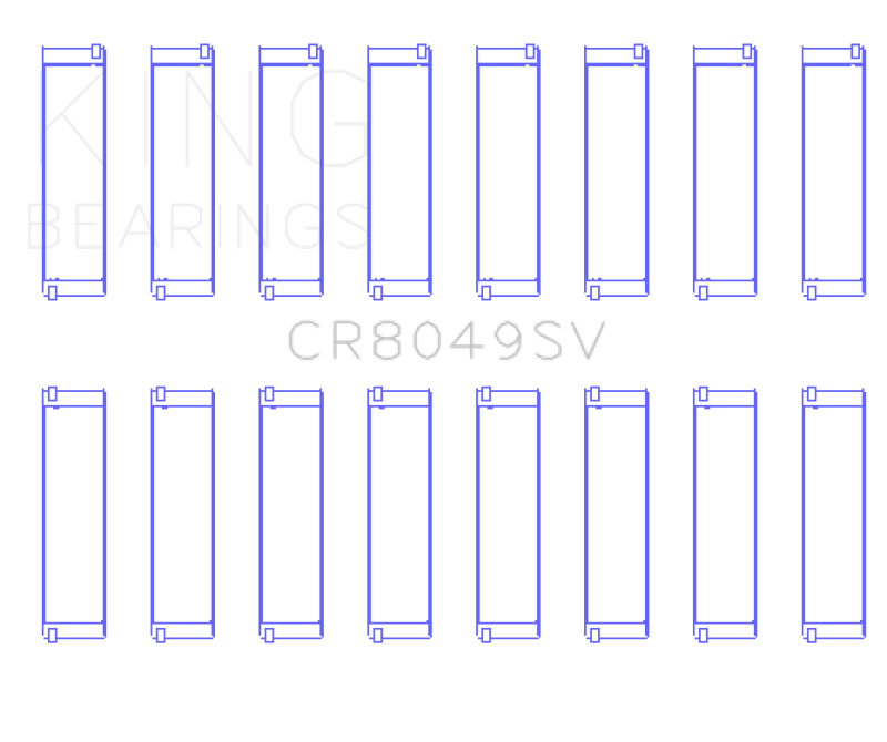King Engine Bearings 08-11 BMW N62/N63/S63 Rod Bearing Set - Size +.5 (view 3)
