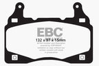 EBC 11-15 Chevrolet Camaro 6.2L Bluestuff Front Brake Pads (view 2)