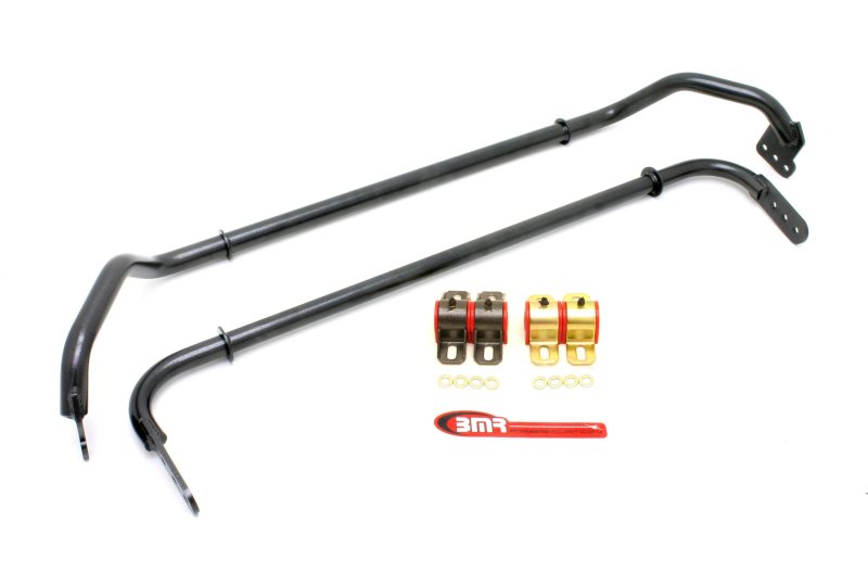 BMR 10-11 Chevrolet Camero  Front and Rear  Sway Bar Kit w/ Bushings - Black Hammertone Main image