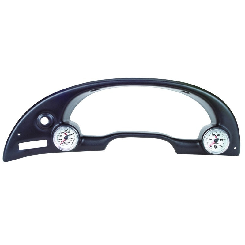 Autometer 94-00 Ford Mustang 52mm Black Dual Instrument Cluster Bezel (view 2)