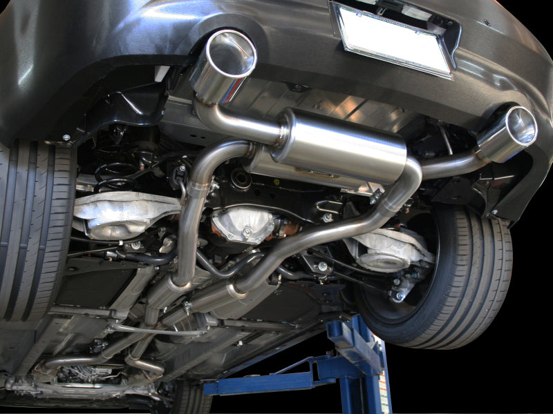 aFe Takeda 2-1/2in 304SS Cat-Back Exhaust Infiniti G37 08-13/Q60 14-15 V6-3.7 w/ Polished Tips (view 3)