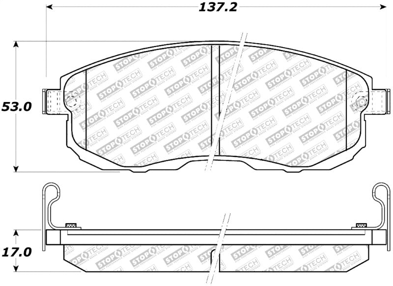 StopTech Street Select Brake Pads - Rear Main image