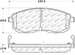 StopTech Street Select Brake Pads - Rear