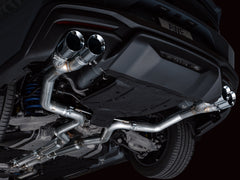 AWE 2024 Ford Mustang GT Fastback S650 RWD Track Edition Cat-Back Exhaust w/ Quad Chrome Silver Tips