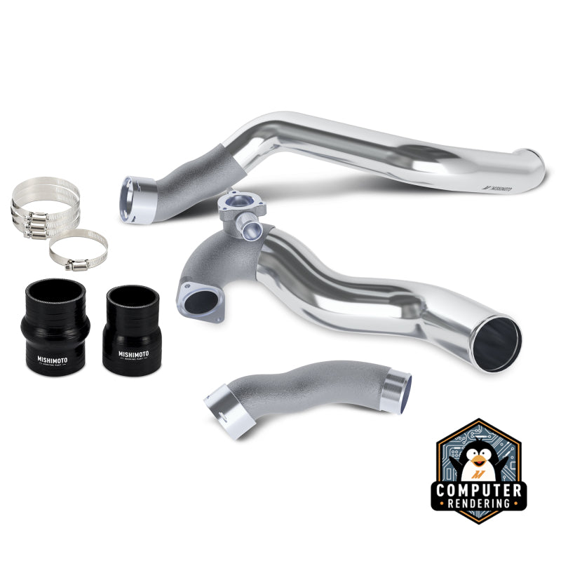 Mishimoto 2024+ Ford Mustang EcoBoost Charge Pipes - Polished