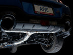 AWE Tuning Subaru BRZ / Toyota GR86 / Toyota 86 Track Edition Cat-Back Exhaust- Diamond Black Tips (view 7)