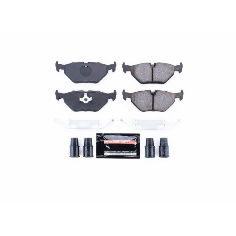 Power Stop 91-98 BMW 318i Rear Z23 Evolution Sport Brake Pads w/Hardware Main image