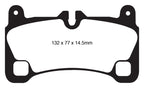 EBC 08 Porsche Cayenne 4.8 Turbo Yellowstuff Rear Brake Pads (view 12)