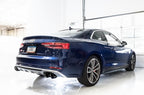 AWE Tuning Audi B9 S5 Coupe 3.0T Track Edition Exhaust - Diamond Black Tips (102mm) (view 3)