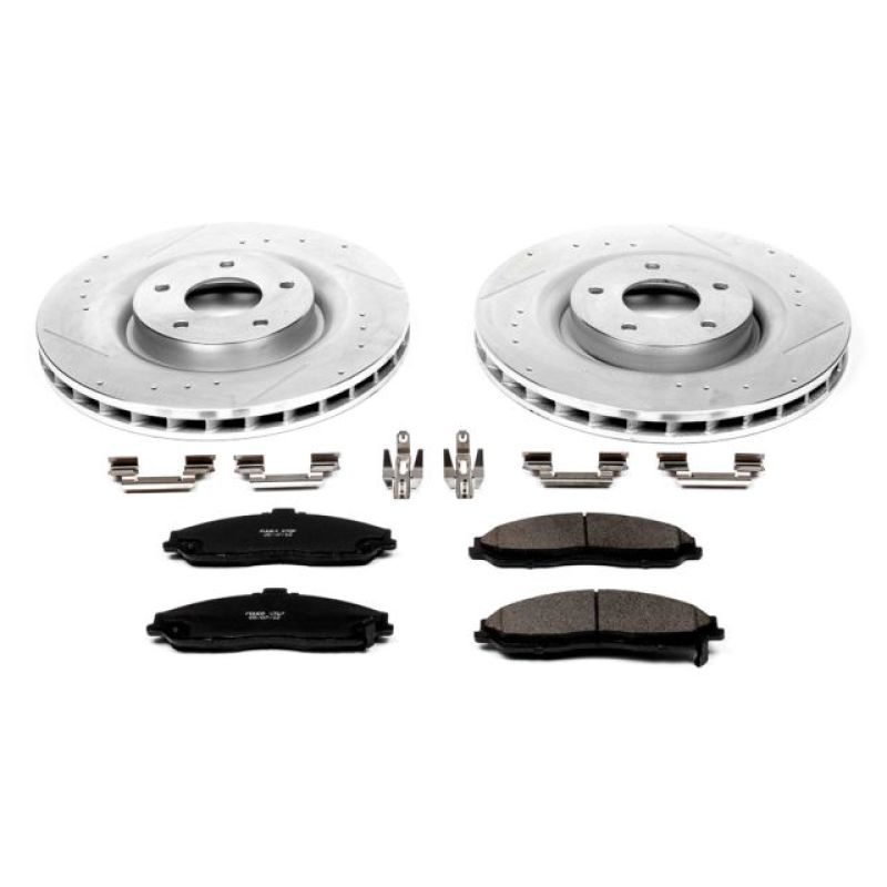 Power Stop 06-09 Cadillac XLR Front Z23 Evolution Sport Brake Kit Main image