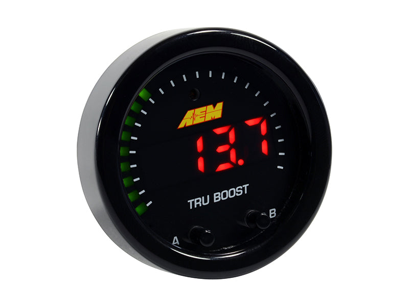 AEM X-Series Tru-Boost Controller Gauge w/ Boost Control Solenoid 80PSIg Internal MAP Sensor (view 5)