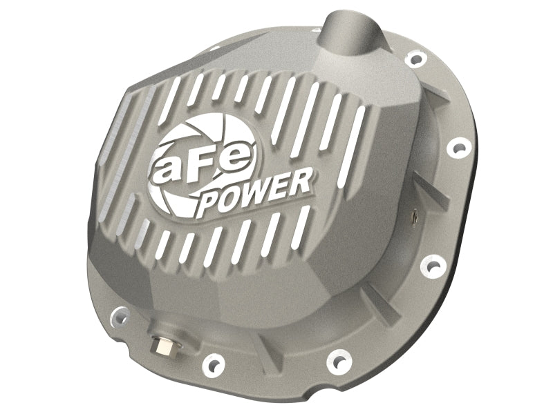 aFe 90-14 Ford F-150 Rear Differential Cover - Raw w/ Machined Fins Main image