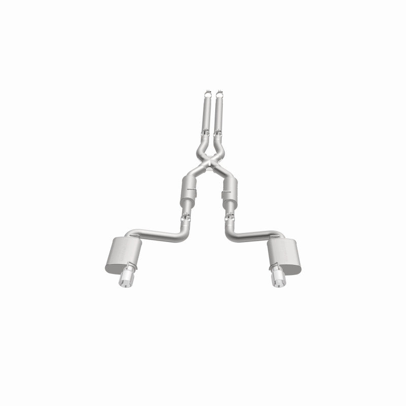 MagnaFlow 11-12 Dodge Charger SRT-8 Hemi Dual Split Rear Exit Stainless Cat-Back Performance Exhaust (view 38)