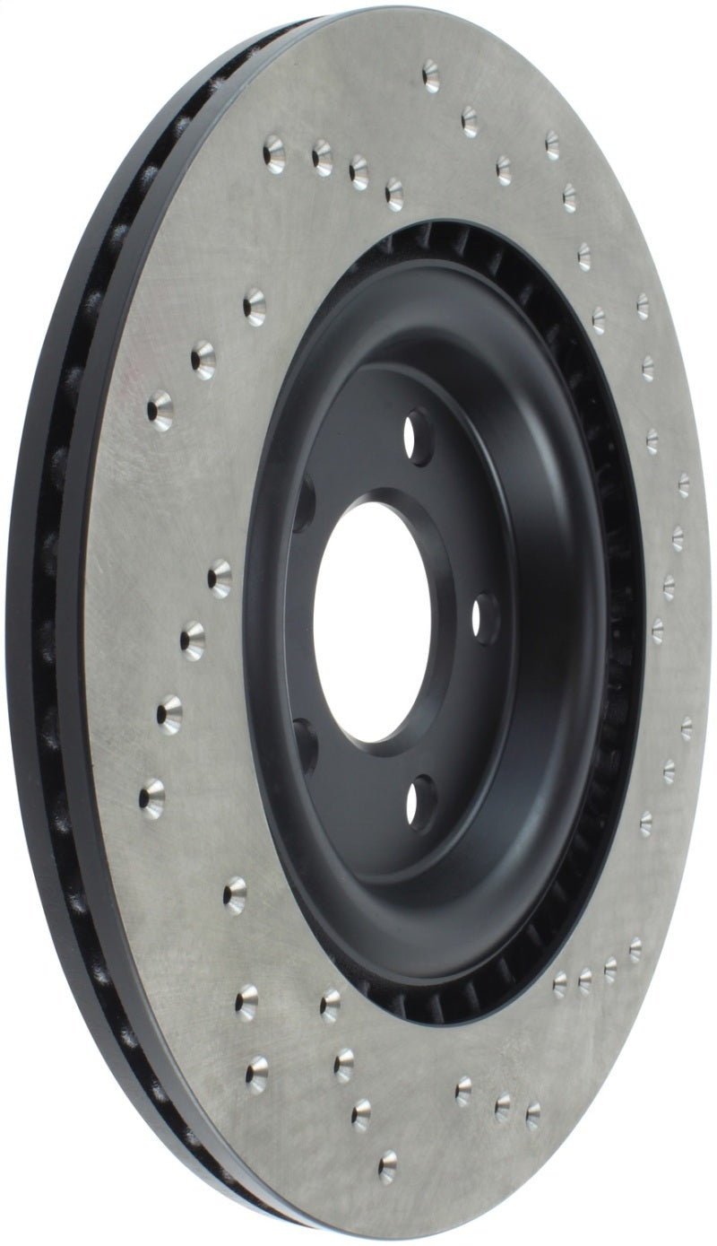 StopTech 12 Audi S4 Rear Right Drilled Rotor (view 7)