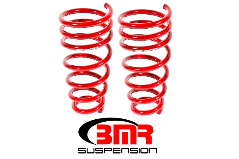 BMR 10-15 5th Gen Camaro V6 Rear Lowering Springs - Red Main image