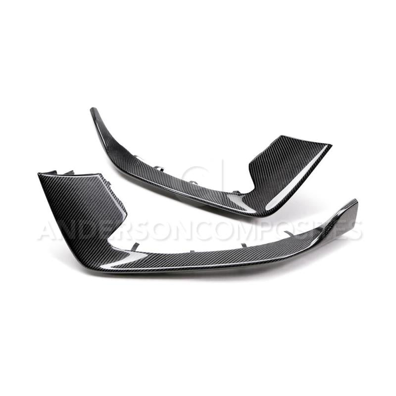 Anderson Composites 15-20 Ford Mustang Shelby GT350 Carbon Fiber Bumper Inserts (view 2)