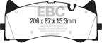 EBC 2015+ Mercedes-Benz C63 Amg (W205) 4.0L Twin Turbo Bluestuff Front Brake Pads (view 3)