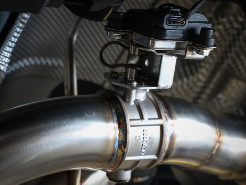 aFe 18-20 Audi RS5 Coupe MACH Force-Xp 3in to 2.5in 304 SS Axle-Back Exhaust System-Quad Polish Tips (view 3)