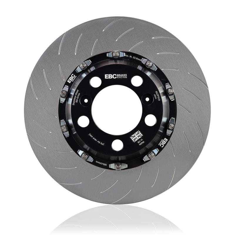 EBC Racing 08-16 Mitsubishi Lancer EVO X 2 Piece SG Racing Front Rotors Main image