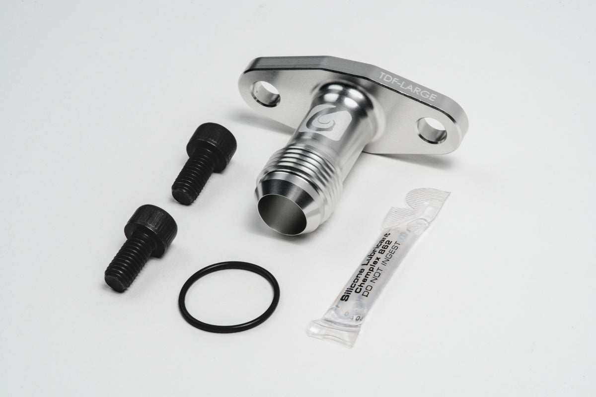Full Race Large Turbo Drain Flange -10AN