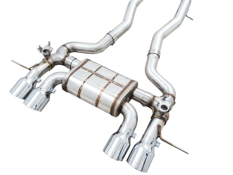 AWE Tuning SwitchPath Cat-Back Exhaust for BMW G8X M3/M4 - Chrome Silver Tips (view 12)