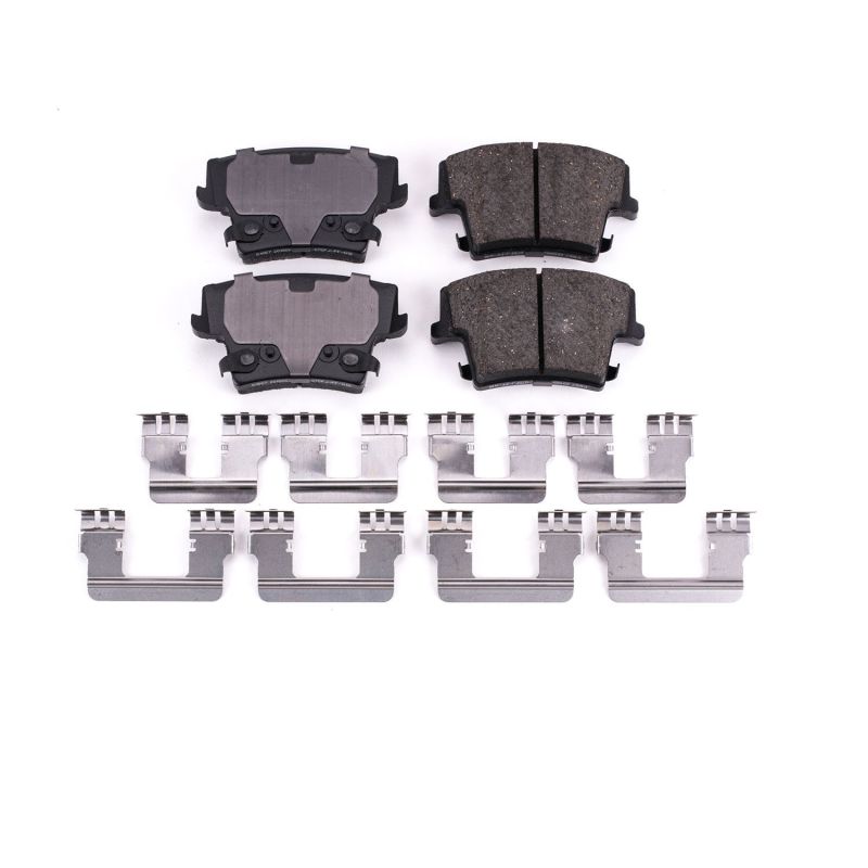 Power Stop 05-19 Chrysler 300 Rear Z17 Evolution Ceramic Brake Pads w/Hardware Main image