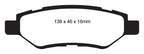 EBC 08-13 Cadillac CTS 3.0 Yellowstuff Rear Brake Pads (view 5)