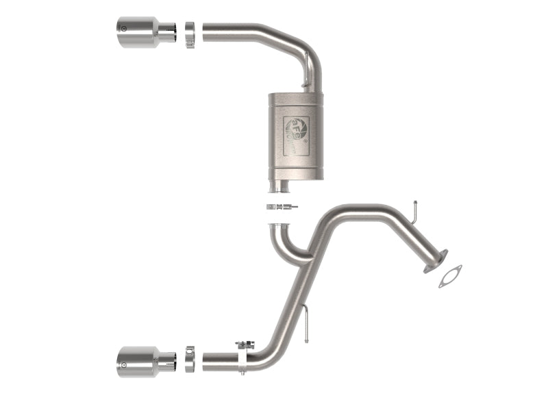 aFe Takeda 22-23 Hyundai Elantra N L4-2.0L (t) 3in 304 SS Axle-Back Exhaust w/ Polished Tips (view 5)