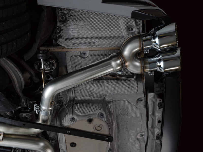 AWE Tuning 19-23 Audi C8 S6/S7 2.9T V6 AWD Track Edition Exhaust - Chrome Silver Tips (view 9)