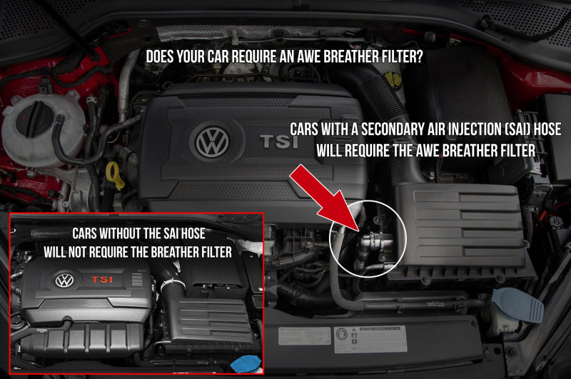 AWE Tuning S-FLO Breather Filter VW/Audi 2.0T (view 2)